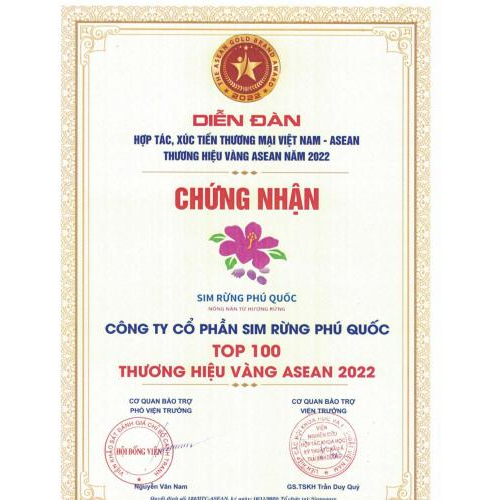 IV. Một số chứng nhận của sản phẩm